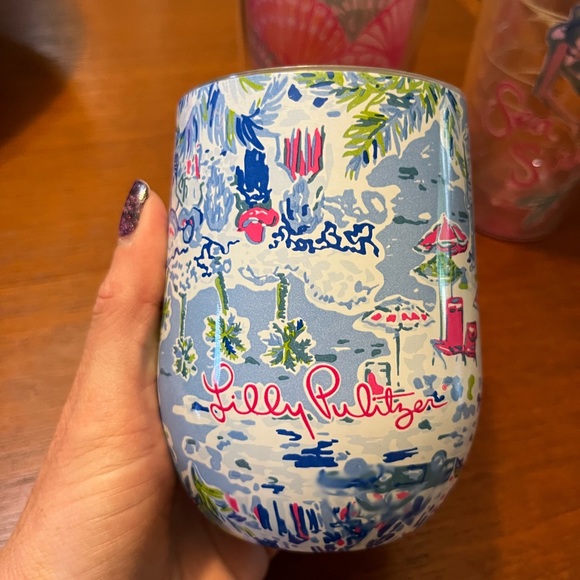 Kitchen | Three Lilly Pulitzer Gwp Cups | Poshmark